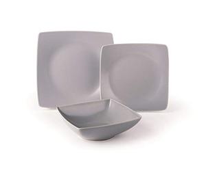 Excelsa Eclipse Servizio di Piatti 18 Pezzi, Ceramica, Grigio