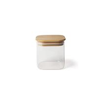 Excelsa Eco Living Barattolo con Coperchio in Bambù, 800 Ml., Vetro Borosilicato