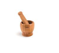 Excelsa Eco Living Mortaio con Pestello, Bamboo, Marrone, 10x10x10 cm