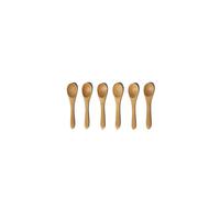 Excelsa Eco Living Set 6 Cucchiaini da Caffè, Bambù, 9 cm