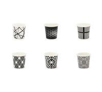 Excelsa 66325 Set 6 Bicchierini caffè, Porcellana