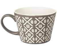Excelsa Etnika Tazza Jumbo 415 ml, Porcellana, Grigio, 11x11x8 cm