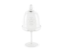 Excelsa Fine Quality Alzata per Dolci con Campana, Vetro, Altezza 27,5 Cm.