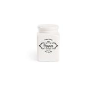 Excelsa Fine Quality Dosa Pepe, Ceramica, Bianco, 5 x 5 x 8 cm