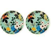 Excelsa Fiori Frida Sottopentola, Ceramica dolomite e sughero, Cm. 16 x 16 (Confezione da 2)