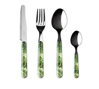 Excelsa Foliage Servizio 24 Posate, Acciaio Inox 18/0