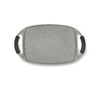 Excelsa Forn-Ok Piastra Grill, Alluminio Forgiato con Rivestimento Antiaderente, Grigio