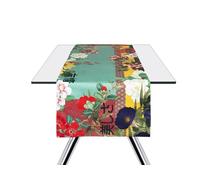 Excelsa Furisode Runner da Tavolo, 100% Cotone, Cm. 50 x 160, Decoro Orientale