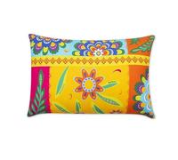 Excelsa Gipsy Soul Cuscino da Arredo, Dimensioni 45 x 30 Cm., Fronte 100% Cotone, Imbottitura Sfoderabile