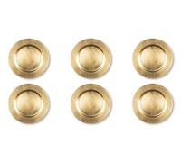 Excelsa Gold Set 6 Sottopiatti, Plastica PP, Riutilizzabile, Diametro 33 cm.