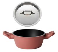 Excelsa Guzzini Casseruola cook&color rosso mattone Ø 20 con coperchio inox
