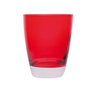 Excelsa Happy Colour Set Bicchieri, Vetro, Rosso, 8 x 8 x 10 cm, 6 unità