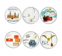EXCELSA HARRY POTTER SET 6 PIATTI APERITIVO DECORI VARI 15 CM