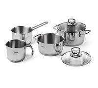 Excelsa Indispensabili Batteria di Pentole 6 Pezzi, Acciaio 18/10 - NUOVO