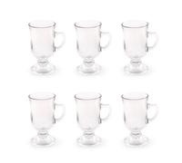 Excelsa Iris Set 6 Mug Irish Coffee, Vetro, Capacità 120 Ml.