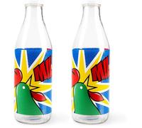 Excelsa Kellogg'S Bottiglia Latte, 1 Litro, Vetro (Confezione da 2)