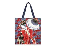 Excelsa Kimono Borsa Shopper, Tote Bag, Cm. 41,5 x 41,5, Fronte 100% Cotone, Lavabile in Lavatrice