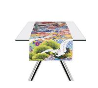 Excelsa Kimono Runner da Tavolo, 100% Cotone, Cm. 45 x 140, Decoro Orientale