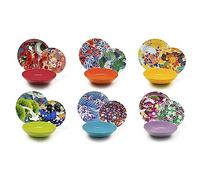 Excelsa Kimono Servizio di Piatti 18 Pezzi, Porcellana e Ceramica, Multicolore