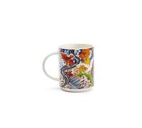 Excelsa Kimono Set 4 Tazze Mug, Porcellana New Bone China, Capacità 300 Ml.