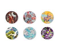 Excelsa Kimono Set 6 Sottopiatti, Diametro 33 Cm., Plastica, Riutilizzabili