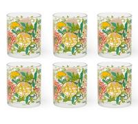 Excelsa La Via della Seta Set 6 Bicchieri, Vetro, Capacità 250 Ml.