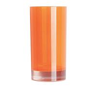 Excelsa Linea Bagno Bicchiere Portaspazzolini, Arancio, 6.3 x 6.3 x 13 cm