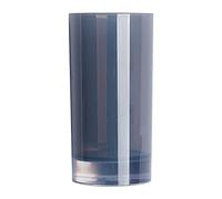 Excelsa Linea Bagno Bicchiere Portaspazzolini, Grigio, 6.3 x 6.3 x 13 cm