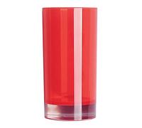 Excelsa Linea Bagno Bicchiere Portaspazzolini, Rosso, 6.3 x 6.3 x 13 cm