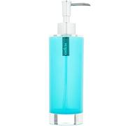 Excelsa Linea Bagno Dispenser Sapone, Azzurro, 6.5 x 6.5 x 22 cm