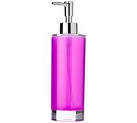 Excelsa Linea Bagno Dispenser Sapone, Lilla, 6.5 x 6.5 x 22 cm