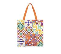 Excelsa Lisbona Borsa Shopper, Tote Bag, Cm. 41,5 x 41,5, Fronte 100% Cotone, Lavabile in Lavatrice