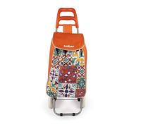 Excelsa Lisbona Carrello Porta Spesa, Capacità 38 L, Sacca Rimovibile, Idrorepellente