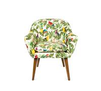 EXCELSA LIVING POLTRONA IMBOTTITA CON BRACCIOLI HAVANA