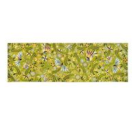 Excelsa Living Tappeto Passatoia da Arredo, Multicolo, Tessuto Jacquard, Poliestere Ciniglia Cotone, Antiscivolo, per Cucina e Bagno (Mexican Flowers, 180 x 55 Cm.)