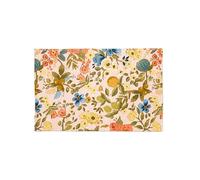 Excelsa Living Tappeto Passatoia da Arredo, Multicolo, Tessuto Jacquard, Poliestere Ciniglia Cotone, Antiscivolo, per Cucina e Bagno (Fiori Frida, 75 x 45 Cm.)