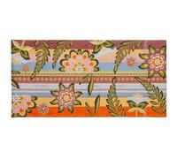 Excelsa Living Tappeto Passatoia da Arredo, Multicolo, Tessuto Jacquard, Poliestere Ciniglia Cotone, Antiscivolo, per Cucina e Bagno (Gipsy Soul, 110 x 55 Cm.)