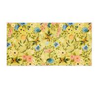 Excelsa Living Tappeto Passatoia da Arredo, Multicolo, Tessuto Jacquard, Poliestere Ciniglia Cotone, Antiscivolo, per Cucina e Bagno (Fiori Frida, 110 x 55 Cm.)