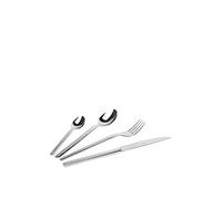 Excelsa Lounge Bar Servizio 24 Posate, Acciaio Inossidabile, Argento