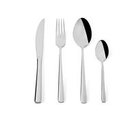 Excelsa Luxury Posate, Set 24 Pezzi, Acciaio Inox, 6 Forchette, 6 Cucchiai, 6 Coltelli, 6 Cucchiaini