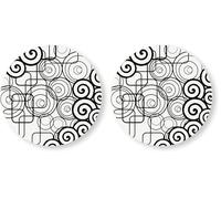 Excelsa Magic Black Sottopentola, Ceramica dolomite e sughero, Cm. 16 x 16 (Confezione da 2)