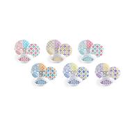 Excelsa Maioliche Servizio piatti 18 Pezzi, Porcellana, Multicolore