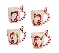 Excelsa Merry Christmas Set Tazze Mug Babbo Natale, Capacità: 260 ml
