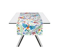 Excelsa Mexican Flowers Runner da Tavolo, 100% Cotone, Cm. 45 x 140, Multicolore
