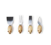 Excelsa Mouse Set 4 Punte da Formaggio, Acciaio Inox