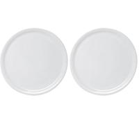 Excelsa Napoli Piatto Pizza, 33.0 cm, Ceramica, Bianco (Confezione da 2)