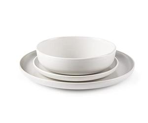 Excelsa "Nordic" Servizio Tavola 12 Pezzi, Ceramica, Bianco