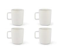 Excelsa Nordic Set 4 Tazze Mug Bianche, Ceramica Stoneware, Capacità 320 Ml.