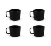 Excelsa Nordic Set 4 Tazze Tè Nere, Ceramica Stoneware, Capacit 210 Ml. - NUOV