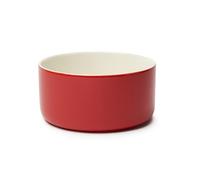 Excelsa Nordic Trendy Set 4 Ciotole in Ceramica, Rosso, 450ml